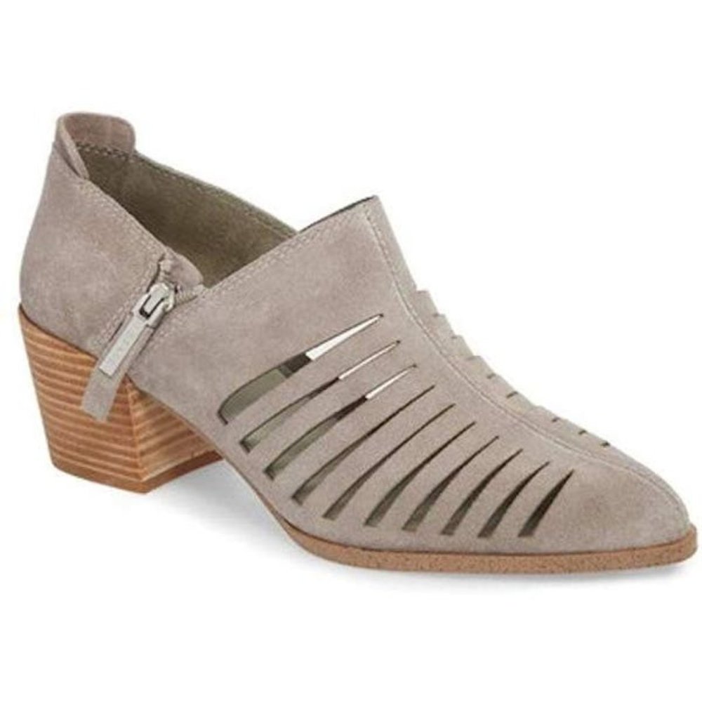 1. State Taupe Cutout Suede Ankle Booties NWOT